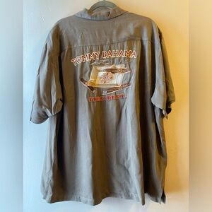 Tommy Bahama Khaki Fire Dept Casual Shirt